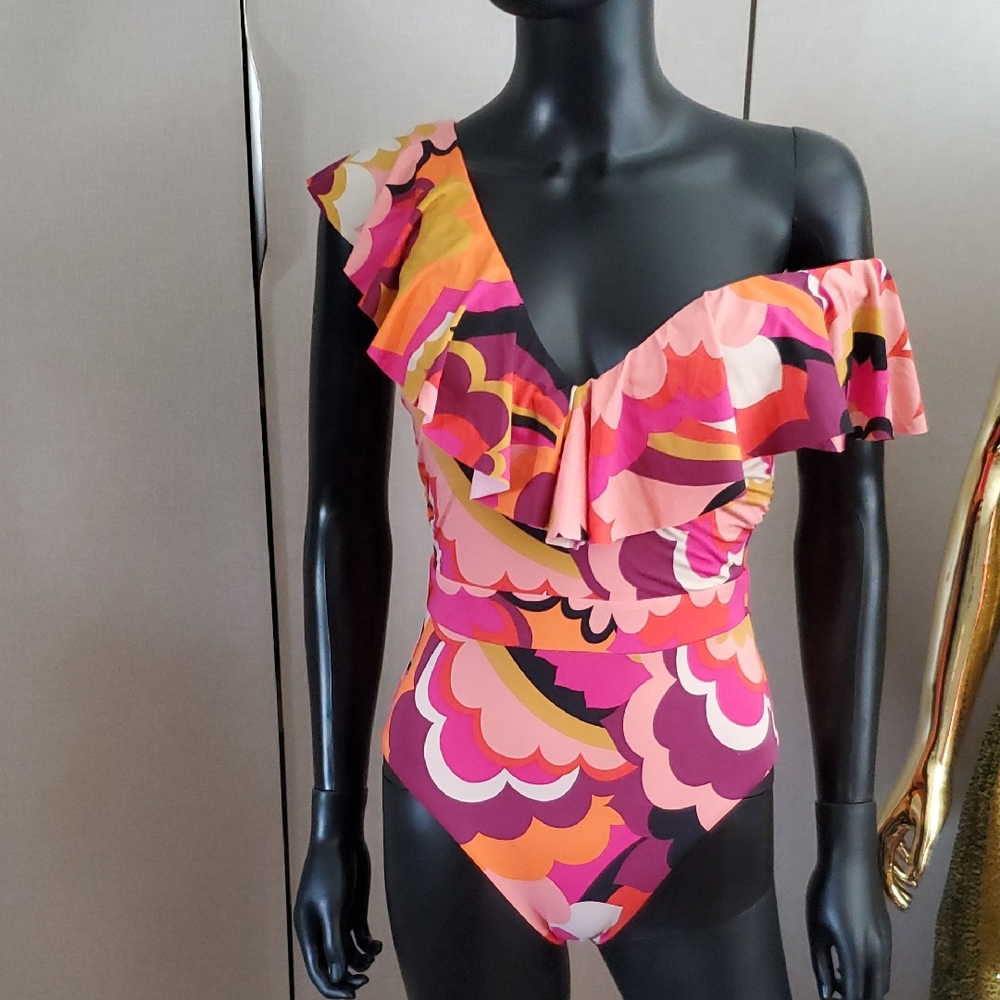 NWT Trina Turk Colorful One Piece Suit